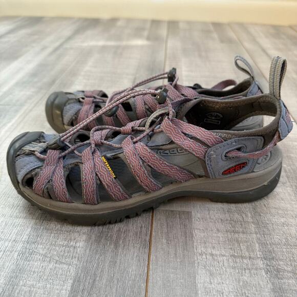 KEEN Whisper Sandals Womens 9.5 Pink Strappy Hiking Camping Outdoor Waterproof - Picture 5 of 13
